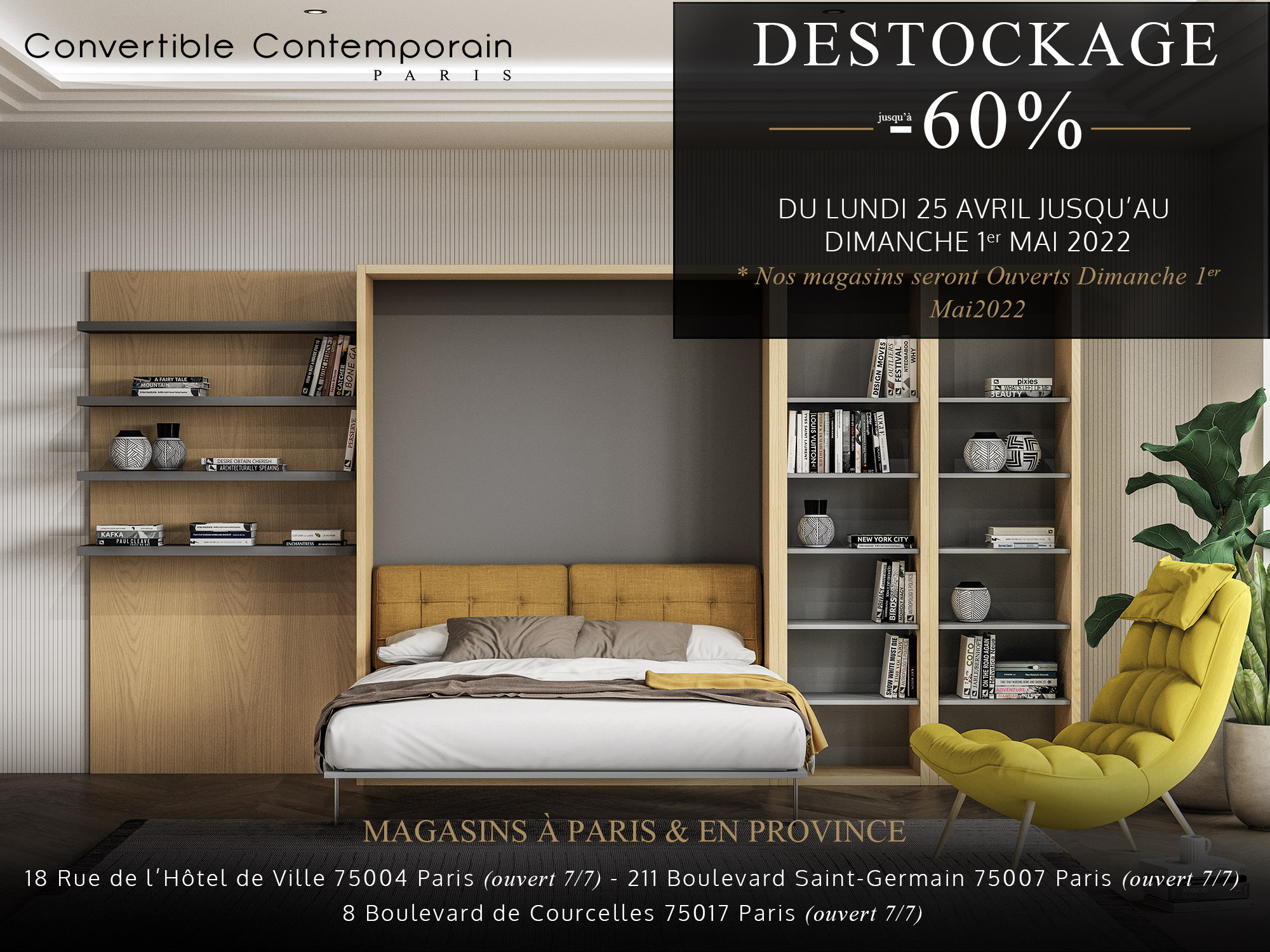 Fabricant Lit Escamotable Armoire Lit Convertible Contemporain